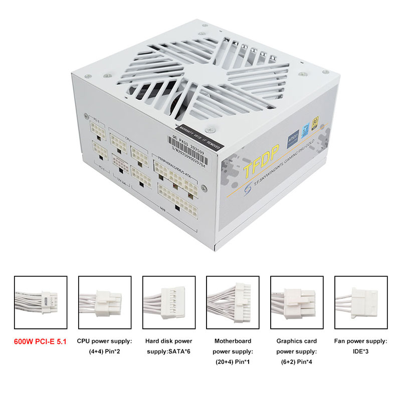 ホワイト 750W 850W 1000W 1200W ワット - 1000W White Modular Power Supply のレビューと価格