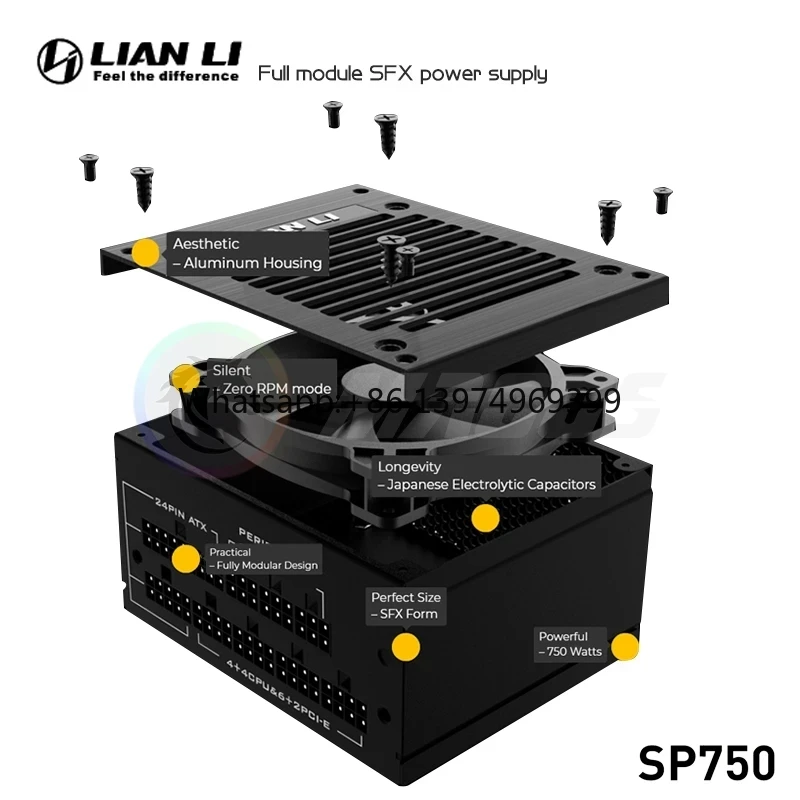 LIAN LI PSU 750W SFX電源ユニット コンピ - 750W Sfx Fully Modular Power Supply のレビューと価格